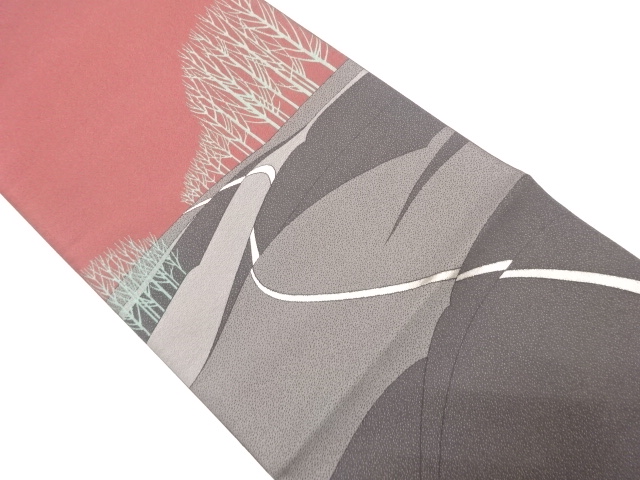 JAPANESE FUKURO OBI / WOVEN MOUNTAIN PATH